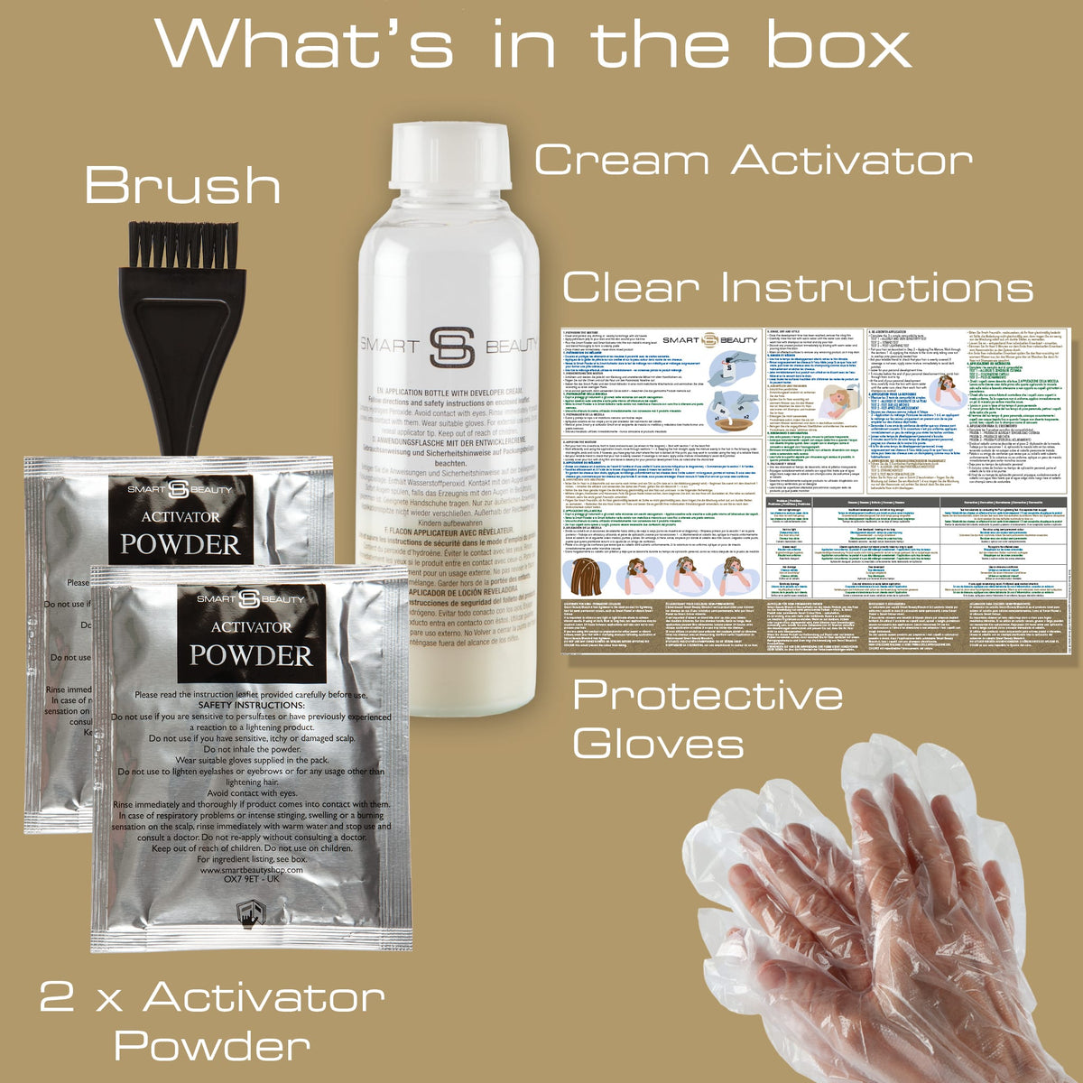 No.2 Smart Blonde Hair Bleach Kit for Blonde Hair plus two Platinum Conditioning Toner Sachets
